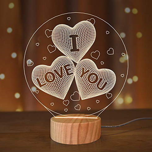 I Love You 3D Night Light